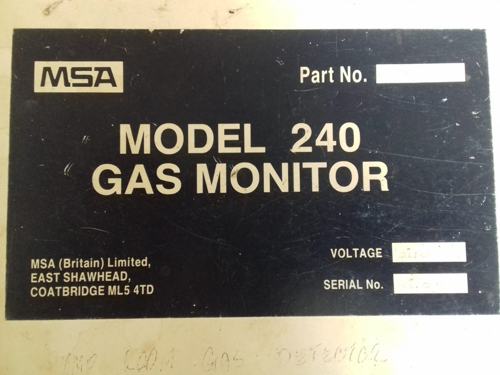 GAS MONITOR  MSA-  240