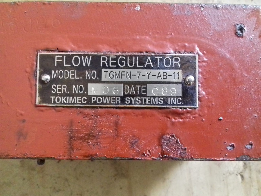 FLOW REGULATOR USED