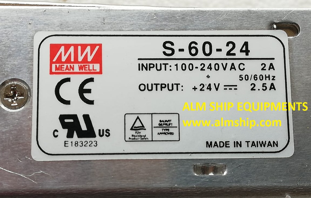 POWER SUPPLY S-60-24 MEAN WELL