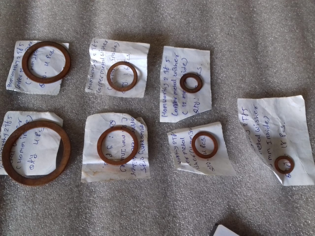 COPPER METAL WASHER ID10MM