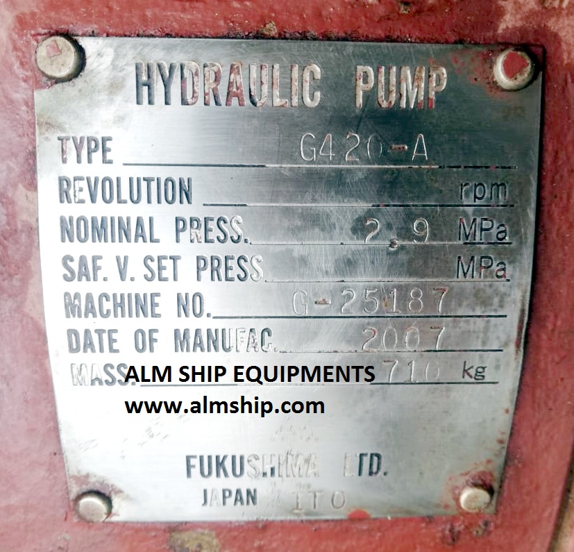 HYDRAULIC PUMP G420-A