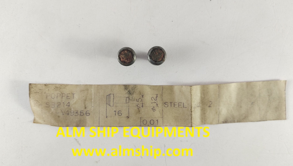 POPPET SB214 V49356 STEEL