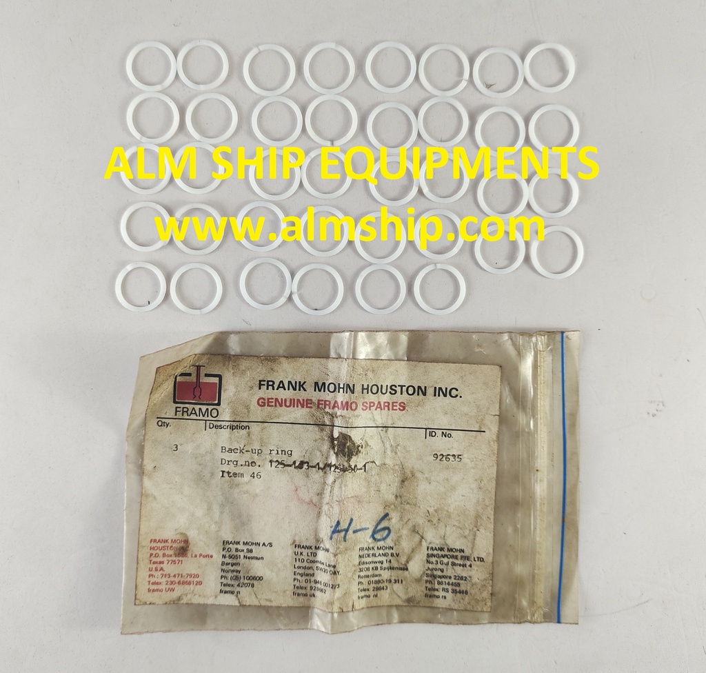 FRAMO BACK-UP RING 92635 125-133-1/125-50-1
