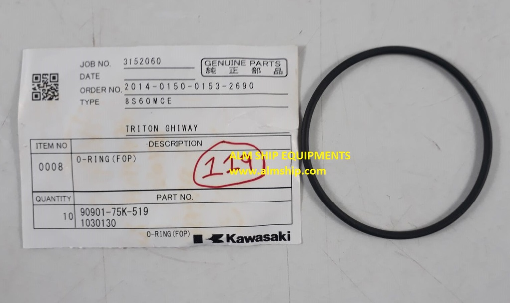 O-RING(FOP)-KAWASAKI 8S60MCE