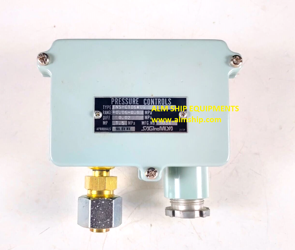 Saginomiya FNS-C106WUQ Pressure Controls
