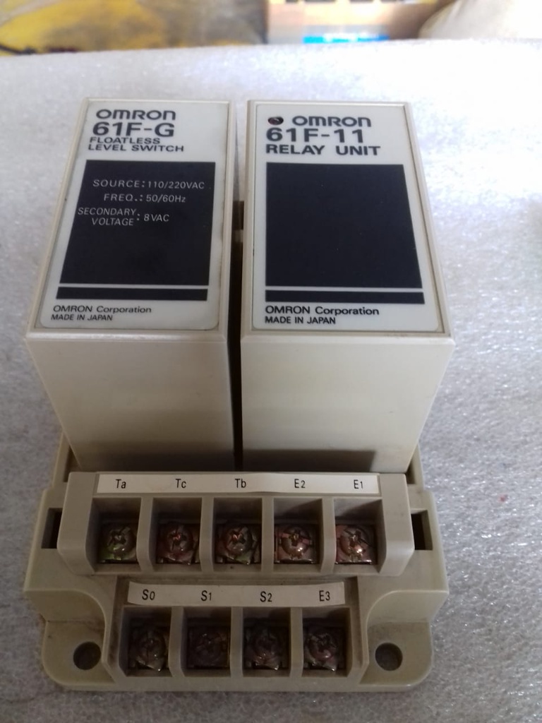 OMRON RELAY AND FLOATLESS LEVEL SWITCH 61F-11/61F-G