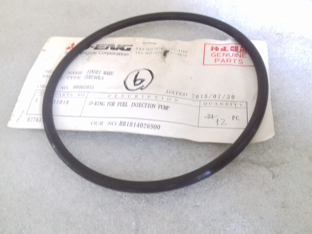 O-RING FOR FUEL INJECTION PUMP