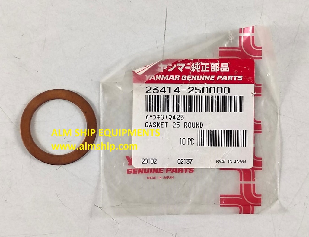 Gasket 25 Round 23414-250000 For Yanmar