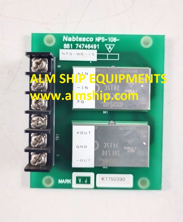 Nabtesco Nps-106-881 74746491 Pcb