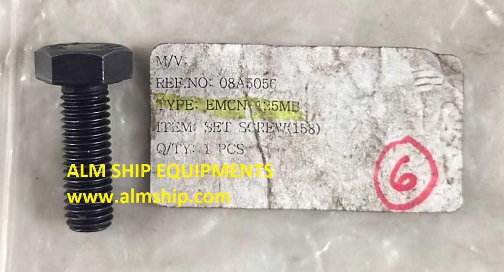 Set Screw P/n 158 For Taiko Kikai EMCN-125MB