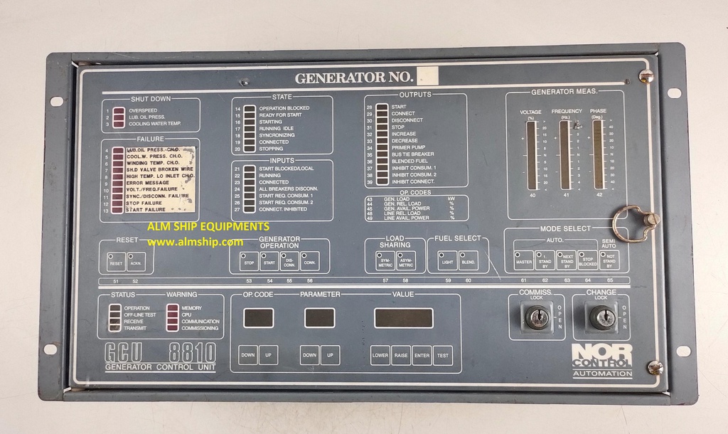 NOR CONTROL GCU-8810 PANEL