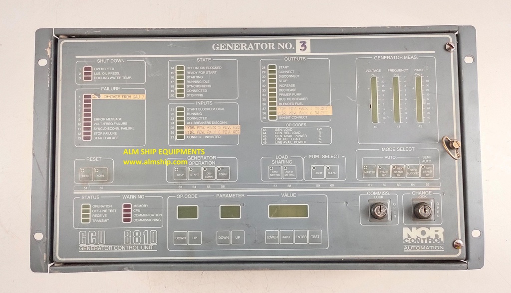NOR CONTROL GCU-8810 PANEL