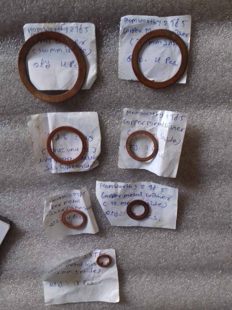 COPPER METAL WASHER ID 26MM