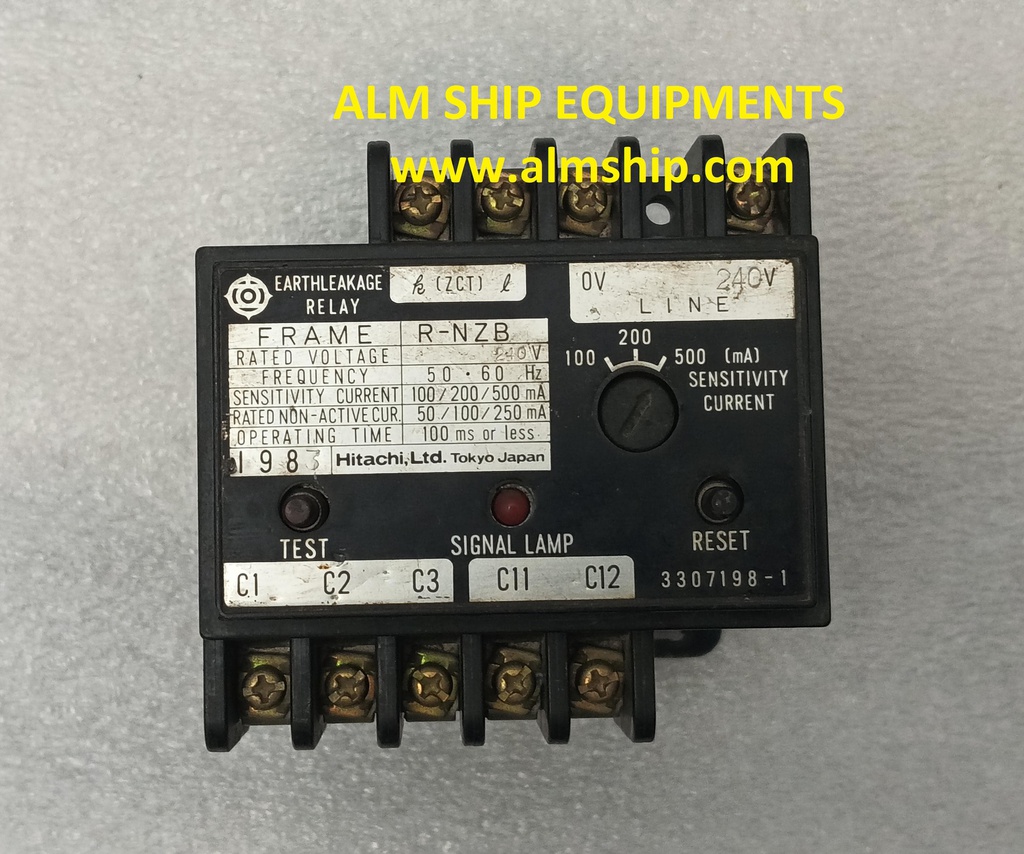 HITACHI R-NZB EARTH LEAKAGE RELAY