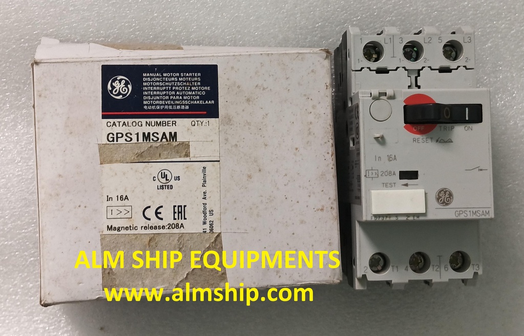 GE GPS1MSAM MANUAL MOTOR STARTER