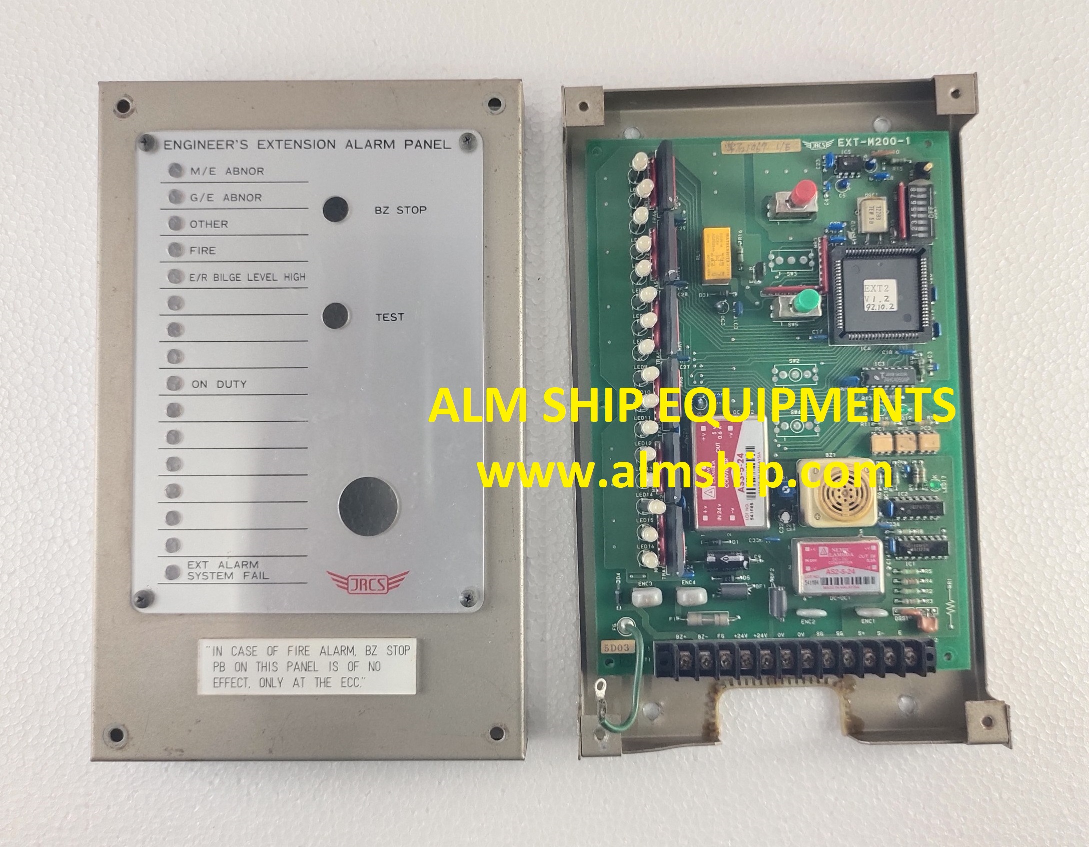 JRCS EXT-200 ENGINEER'S EXTENSION ALARM PANEL