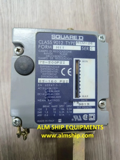 Differential Pressure Switch/ Square D/ ACW-26