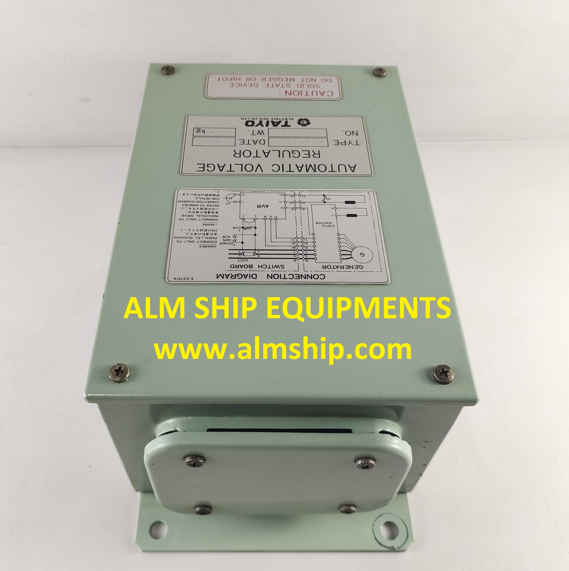 TAIYO ELECTRIC AS-71-2 AUTOMATIC VOLTAGE REGULATOR