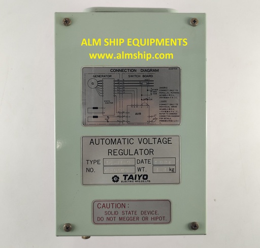 TAIYO ELECTRIC AS-71-2 AUTOMATIC VOLTAGE REGULATOR