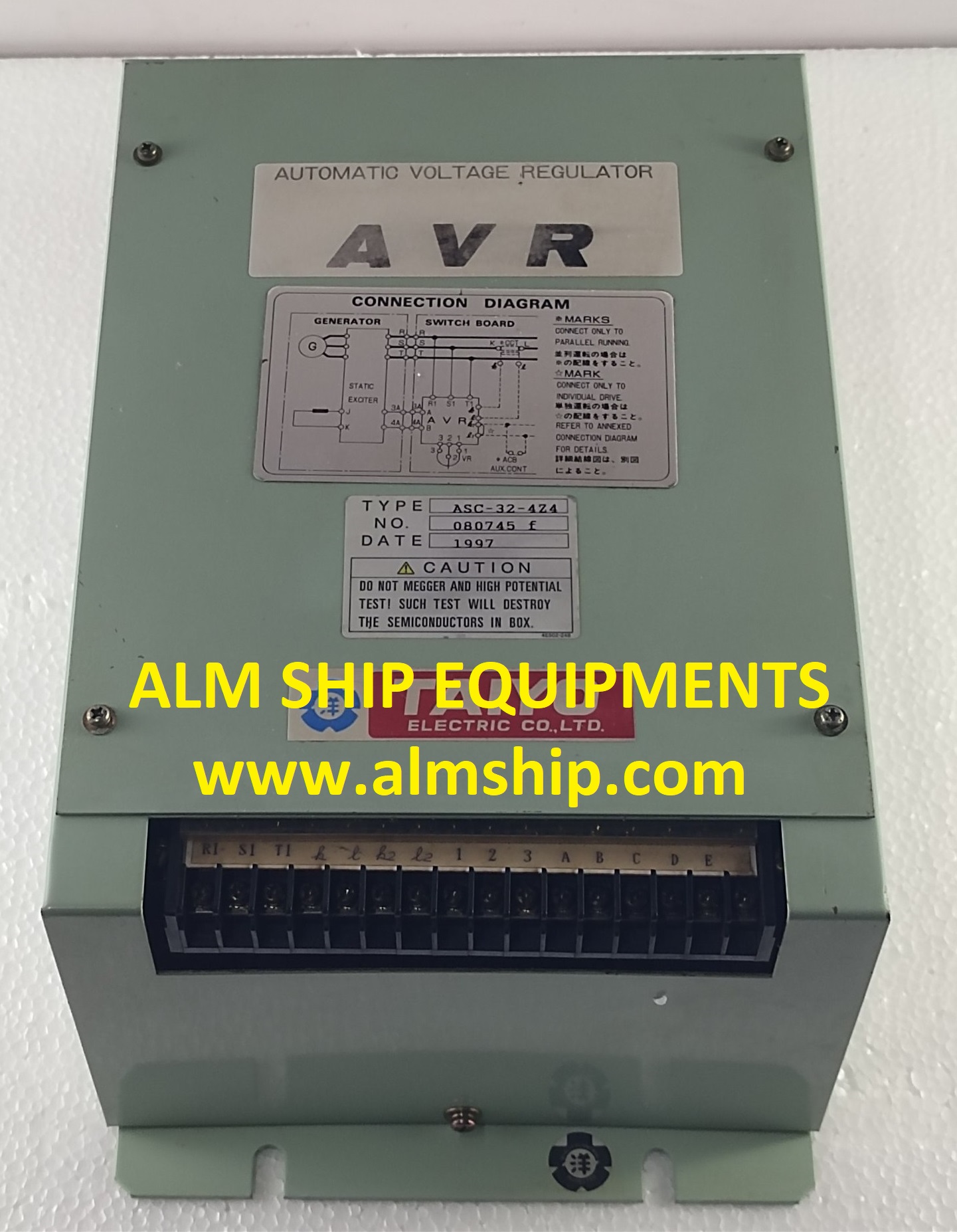 TAIYO ELECTRIC ASC-32-4 Z4 AUTOMATIC VOLTAGE REGULATOR