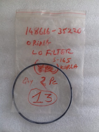 YANMAR O-RING LO. FILTER S165