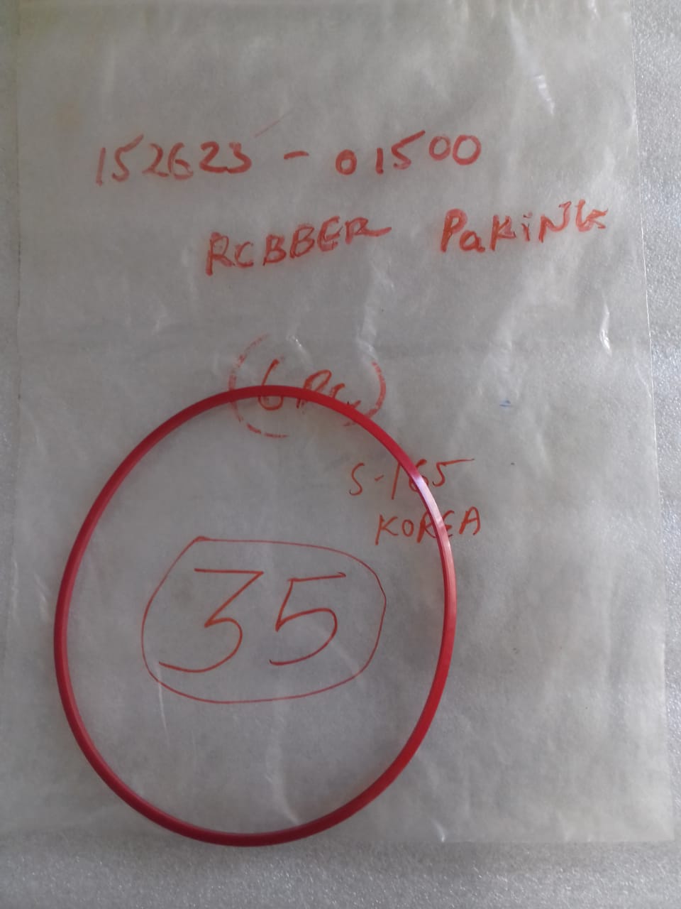 YANMAR RUBBER PACKING S165