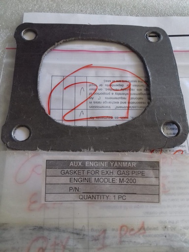 YANMAR GASKET FOR EXH. GAS PIPE M200