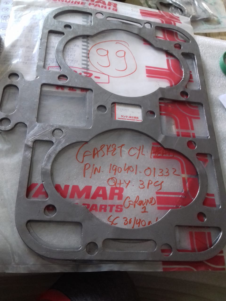 YANMAR GASKET HEAD SC-30N/SC-40N