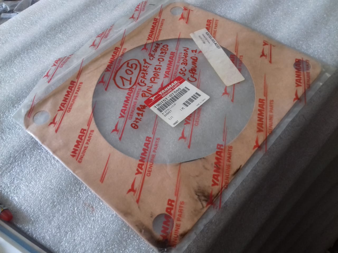 YANMAR GASKET CYL. COVER SC-30N/SC-40N