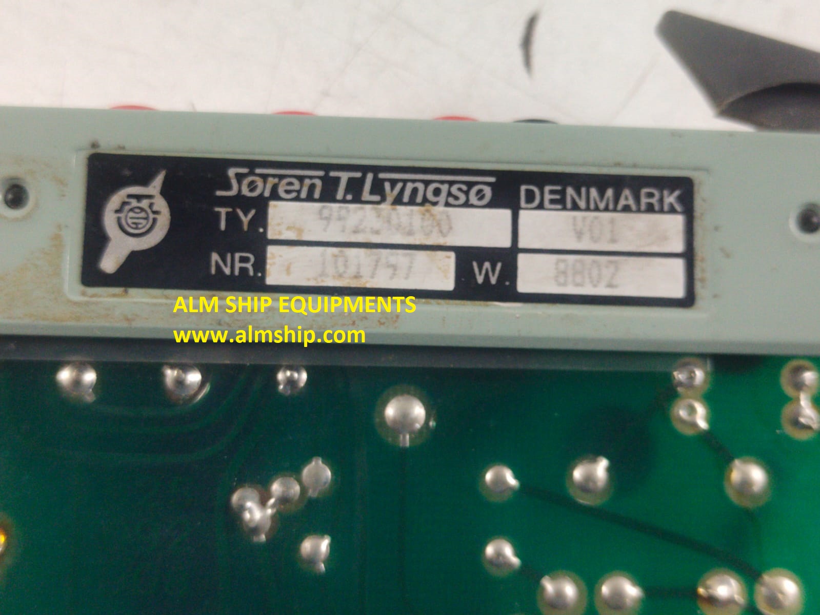 Soren T. Lyngso 99230100 V01 Rpm Error Amplifier 3 Pcb Card