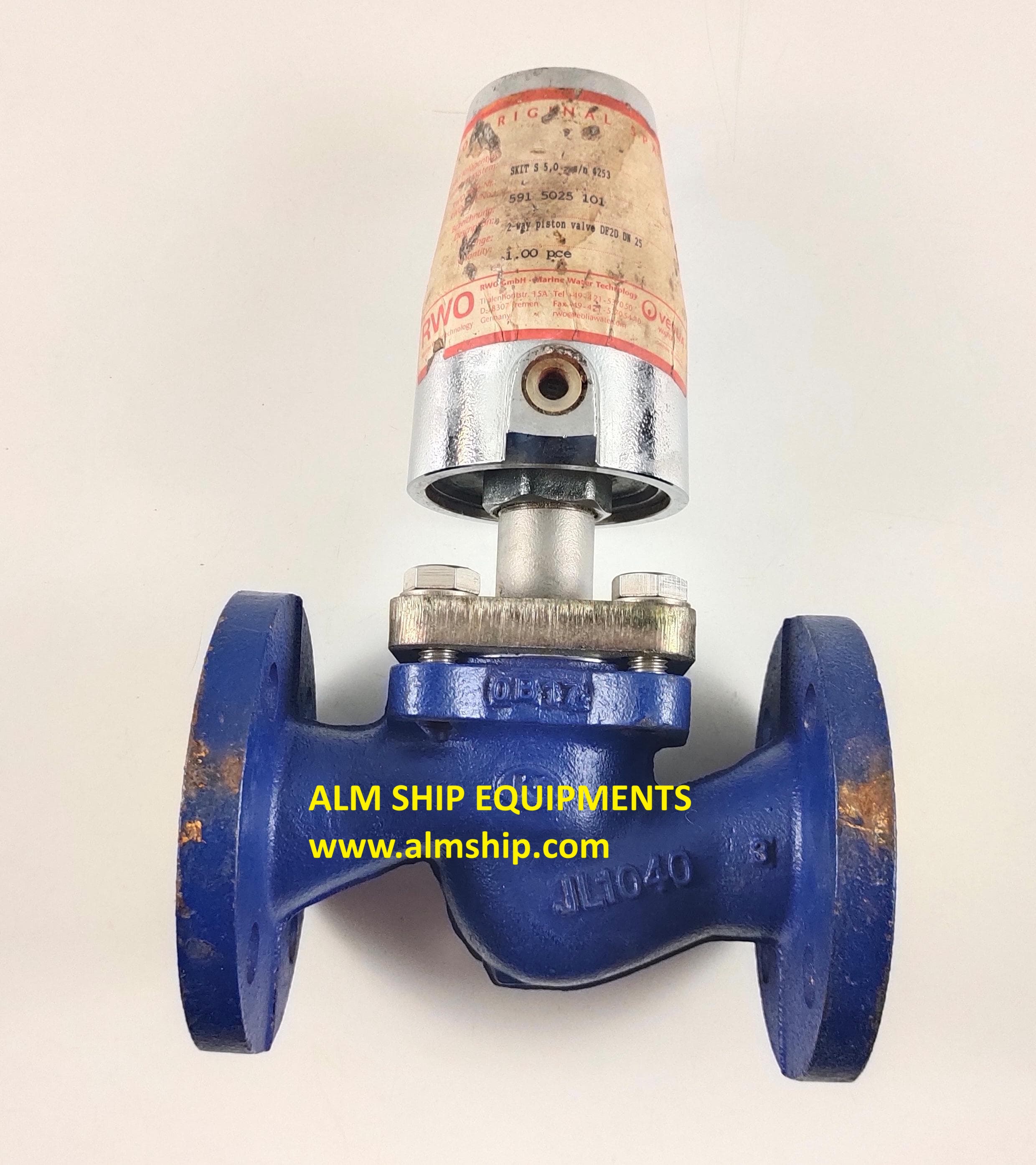 RWO 2-WAY PISTON VALVE DF20 DN 25