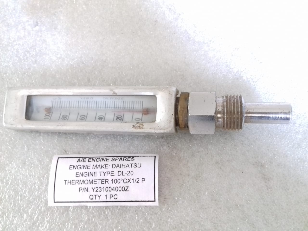 DAIHATSU THERMOMETER 100°CX1/2P DL-20