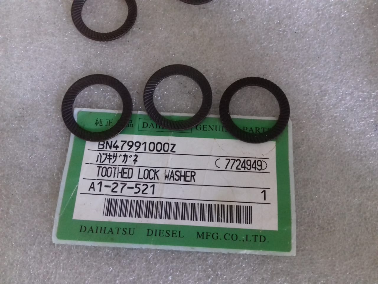 DAIHATSU TOOTHED LOCK WASHER