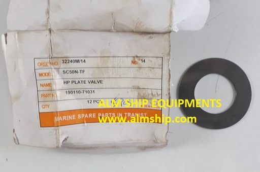 HP PLATE VALVE