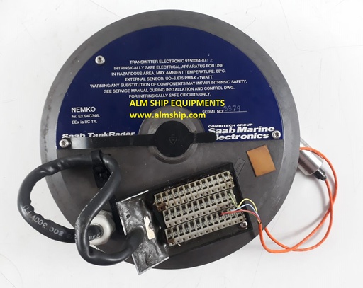 Saab Marine Tank Radar Transmitter Double Lock WITH-OUT SENSOR