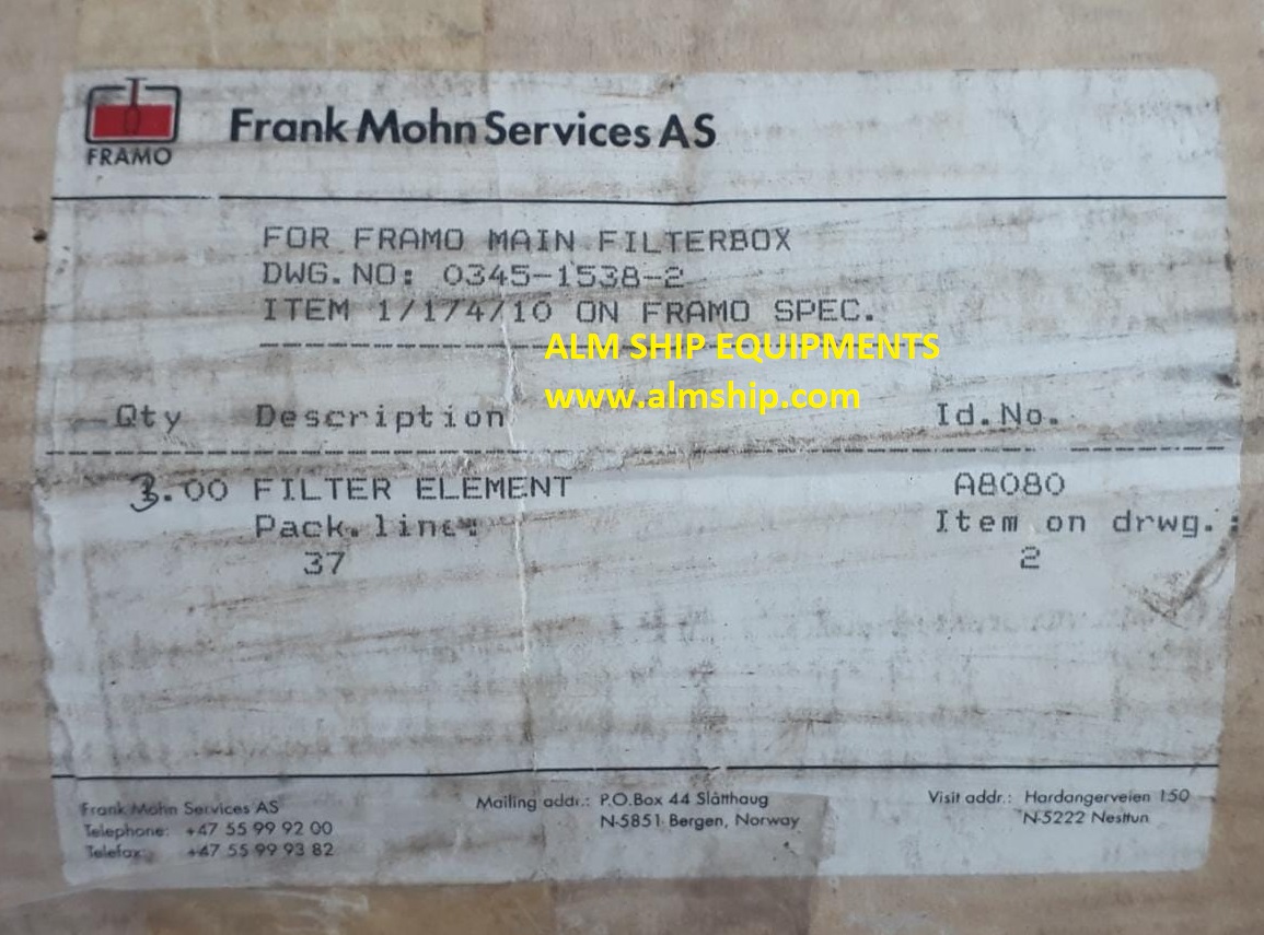 FRAMO FILTER ELEMENT