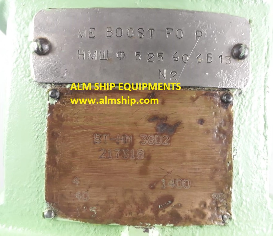 Azcue BT-HM 38D2 ME Boost FO Pump