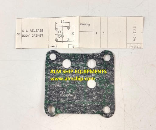 TANABE H-73/H-74 OIL RELEASE BODY GASKET
