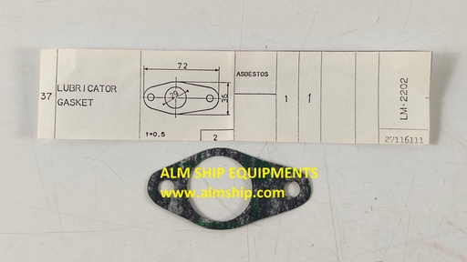 TANABE H-73/H-74 LUBRICATOR GASKET
