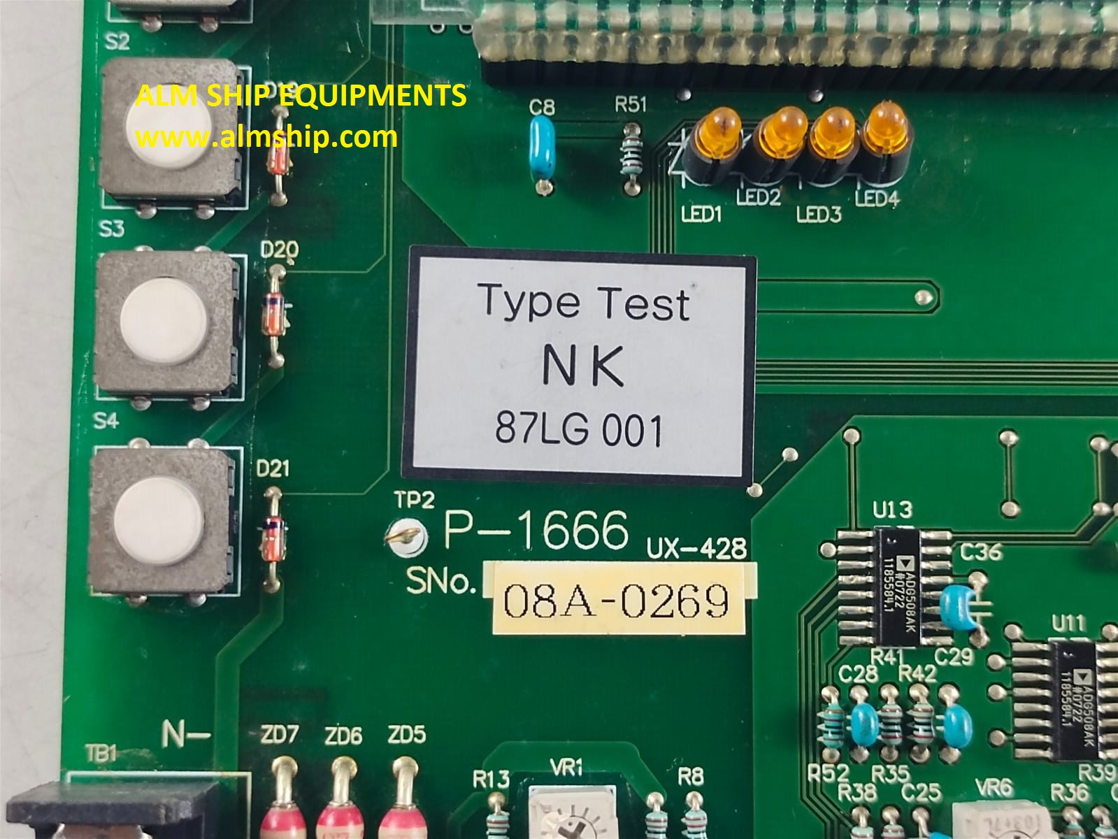 Tiv P-1666 Pcb Card UX-428