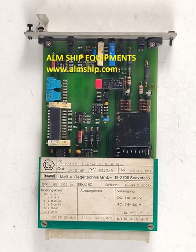 Mutec MRI 203 IA Pcb Card BVS 89.C.2923 X