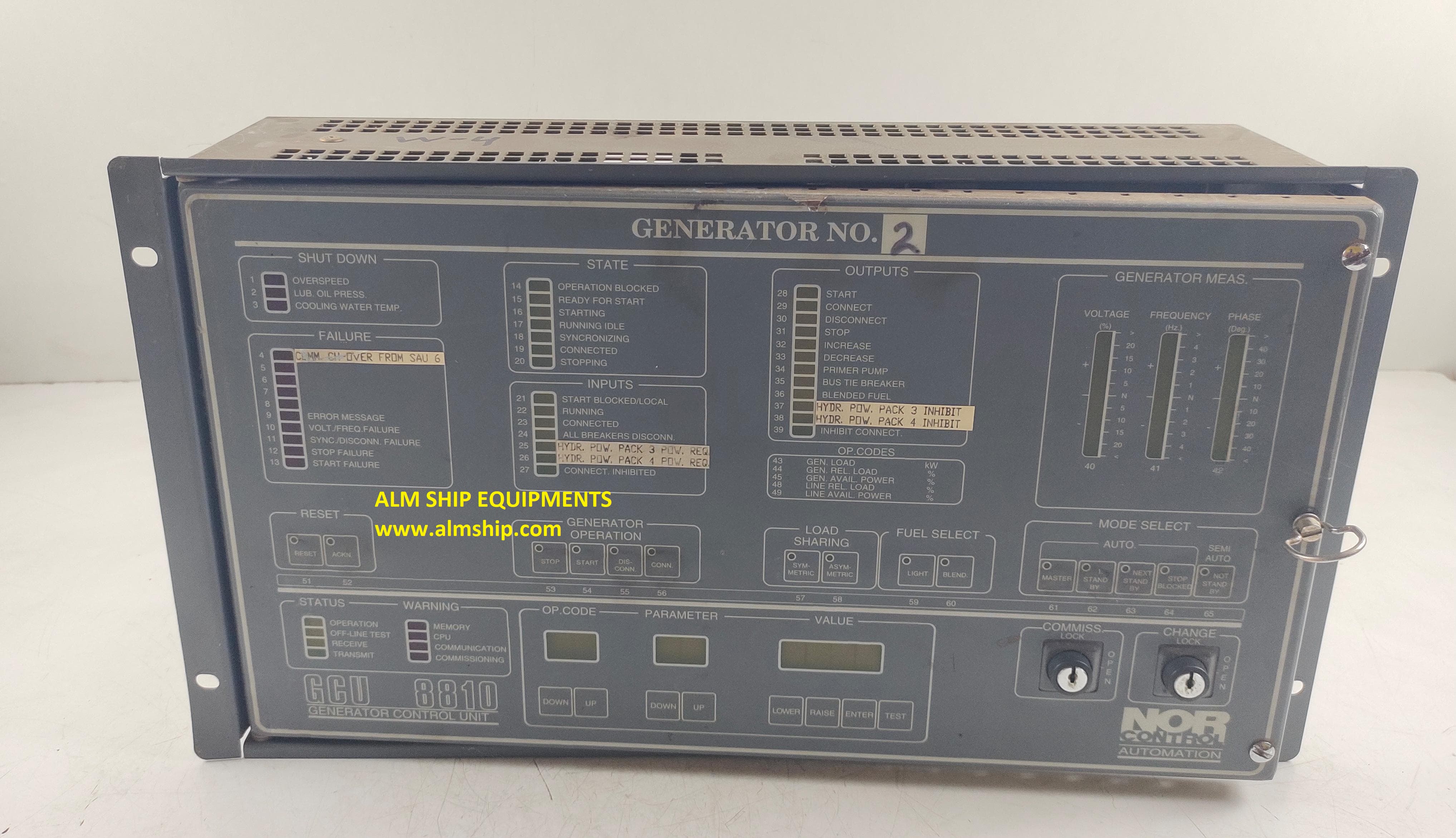 NOR CONTROL GCU-8810 PANEL