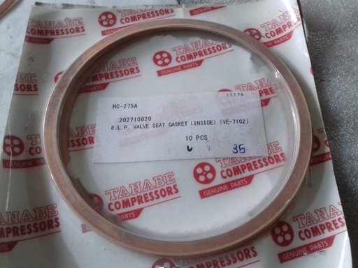 TANABE HC-275A L.P VALVE SEAT GASKET (INSIDE)