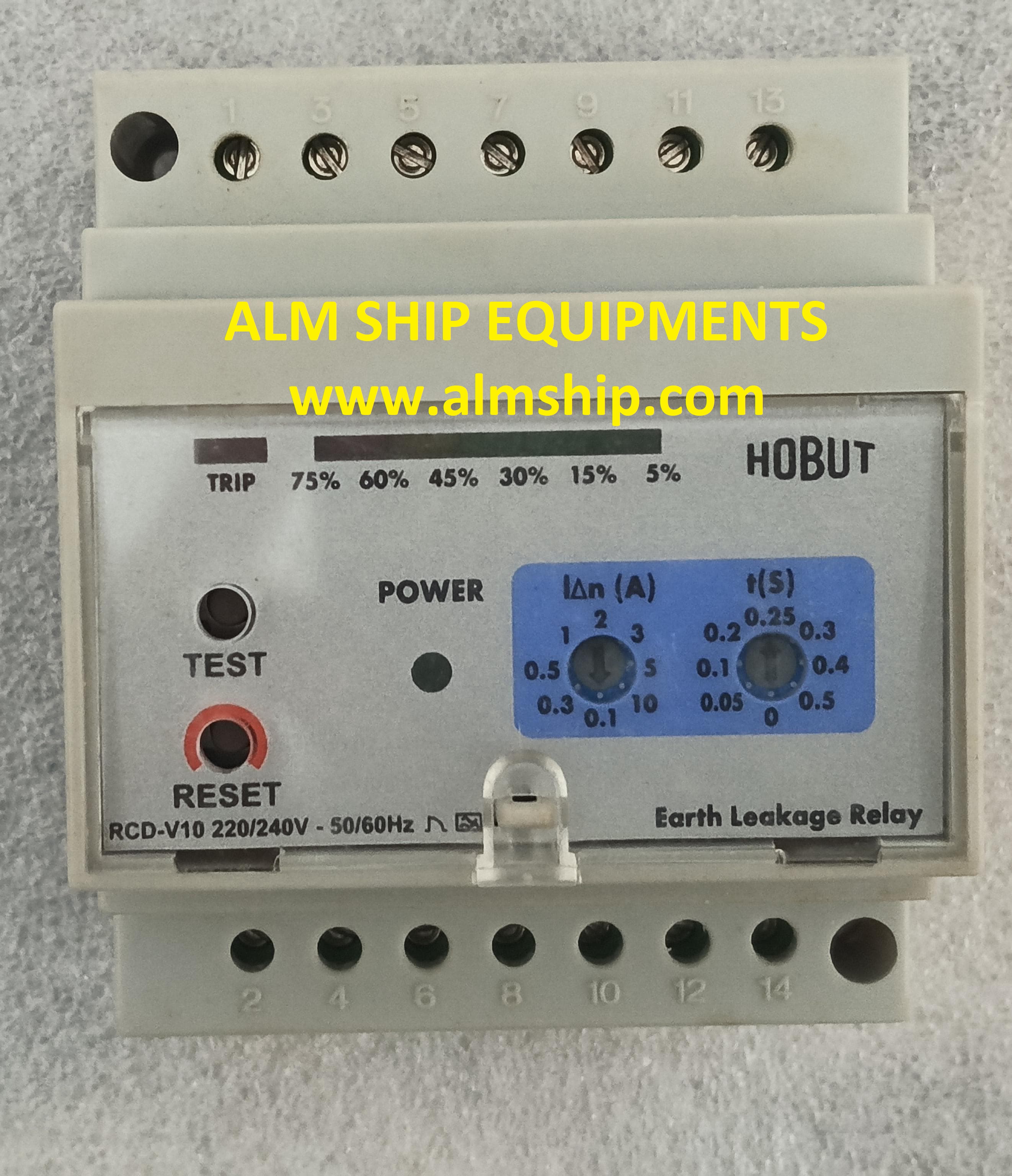 HOBUT RCD-V10 EARTH LEAKAGE RELAY