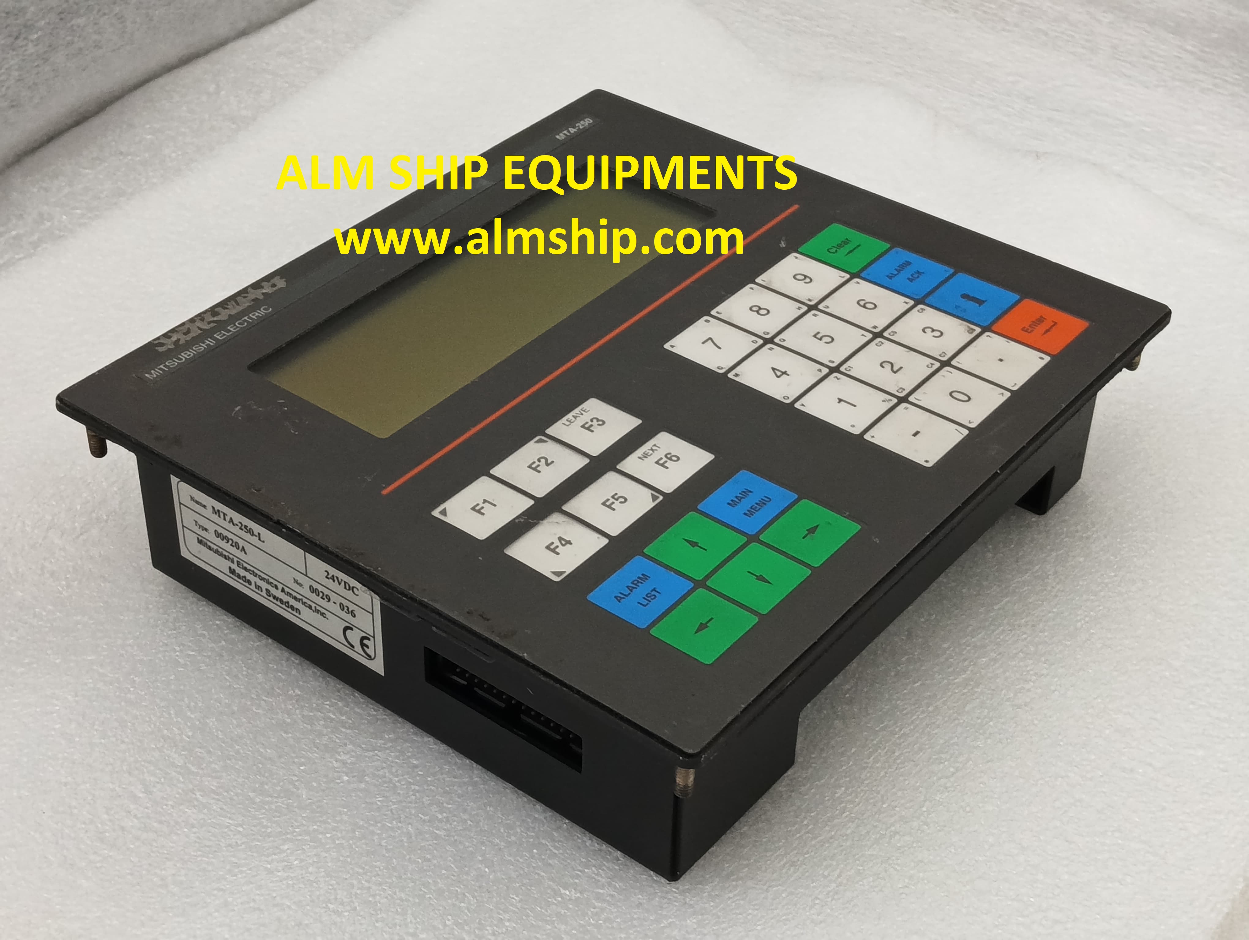 MITSUBISHI MTA-250-L (00920A) OPERATING PANEL