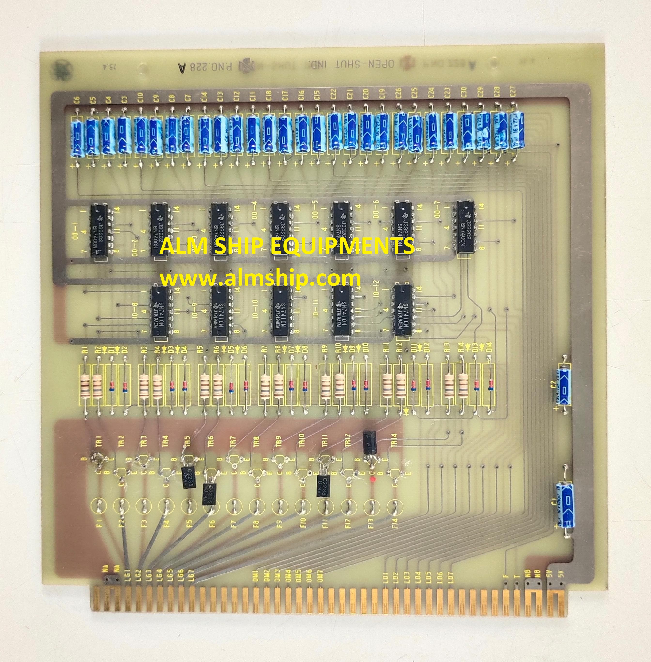 OPEN-SHUT INDICATOR PCB CARD P.NO.228A