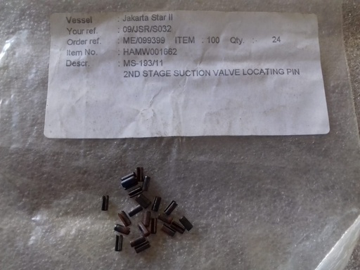 HAMWORTHY 2TF5/2TF54 2ND STAGE DEL VALVE LOCATING PIN