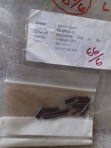 HAMWORTHY 2TF5/2TF54 1ST STAGE SUCTION VALVE LOCATING PIN