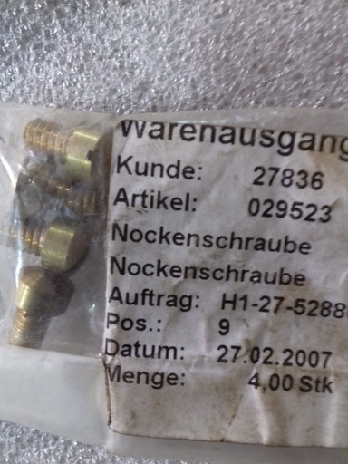 HAMWORTHY 2TF5/2TF54 CAM SCREW